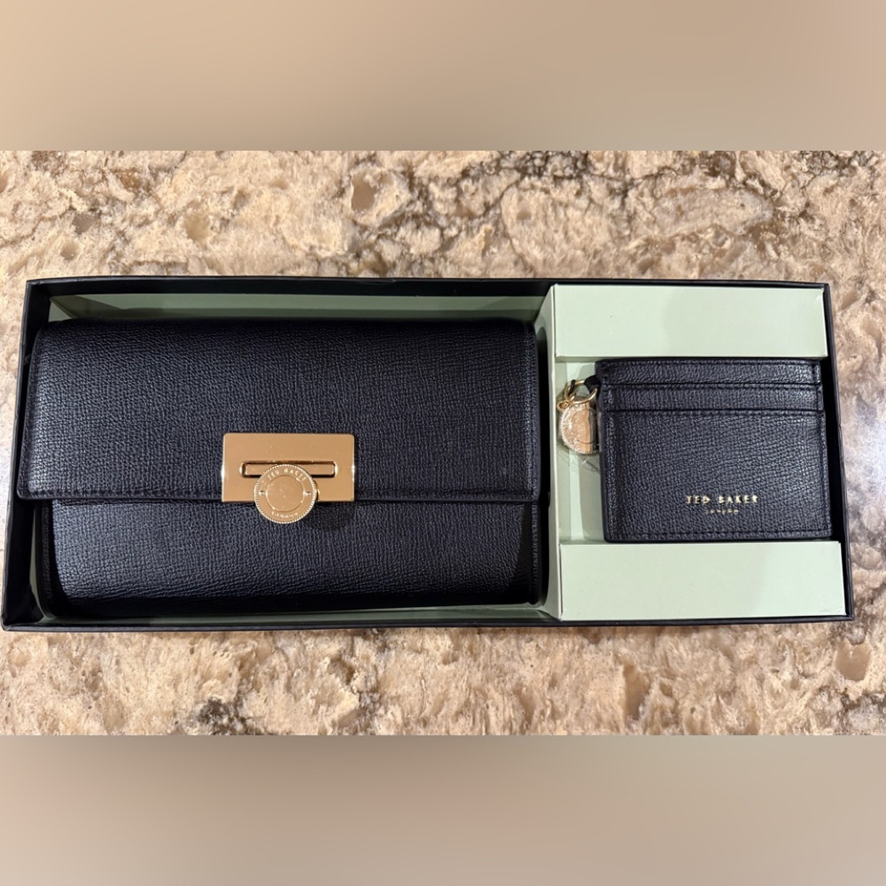 Ted Baker Purse/Clutch and Matching Card Holder Set